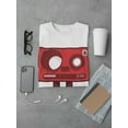 thumbnail image 3 of Cartoon Cassette Tape T-Shirt Men -Image by Shutterstock, Male x-Large, 3 of 4