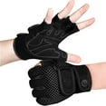 thumbnail image 2 of Gants de Gym pour Hommes et Femmes, Coussinets de 3mm, Demi-Doigt pour Musculation, Exercice, Entraînement Physique, Ramper, 2 of 6