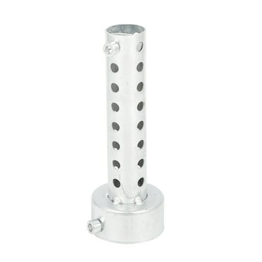 48mm Universal Motorcycle Exhaust Pipe Baffle Muffler Noise Eliminator Silver Tone