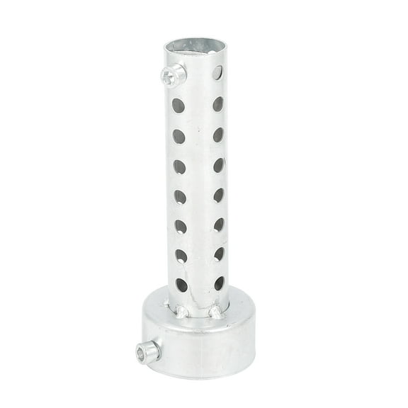 48mm Universal Motorcycle Exhaust Pipe Baffle Muffler Noise Eliminator Silver Tone