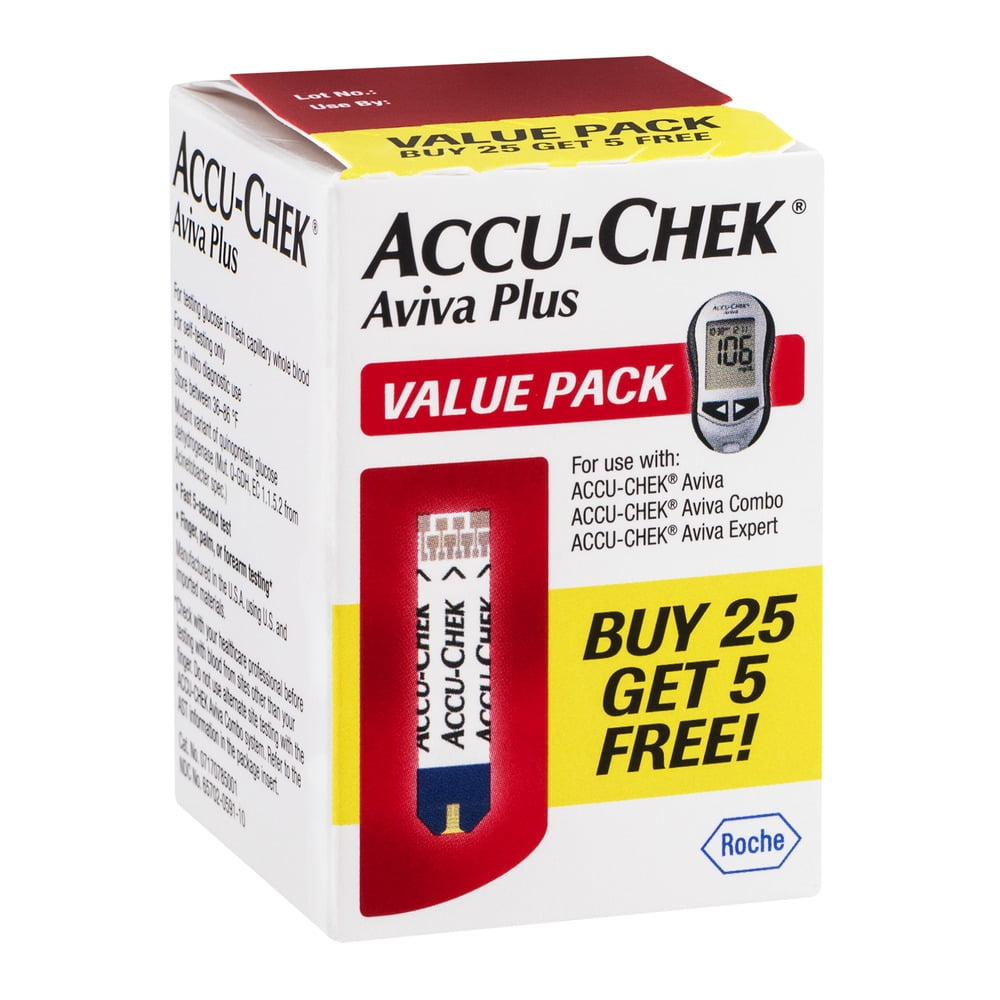 Klacht Zij zijn Allemaal Accu-Chek Aviva Plus Blood Glucose Test Strips, 30 Count - Walmart.com