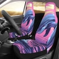 thumbnail image 2 of Sikiie Hawaiian Beach Dolphin Car Seat Protector 2 Pack Car Seat Cushion Mat, Car Seat Covers for SUV, Truck, Van, 2 of 7