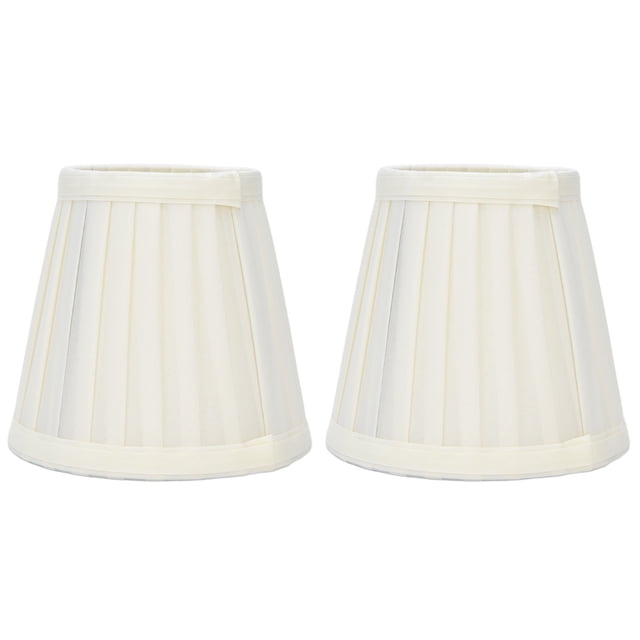 2 pantallas de lámpara pequeñas dobles con clip, cómodas, de tela, para lámpara de mesa, lámpara de pared, PX30