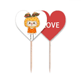 thumbnail image 1 of Food Hotdog Bread Vegetable Delicious UU Toothpick Flag LOVE Heart Lable Cupcake Pick, 1 of 4