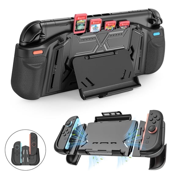 Rechale Protective Case for Nintendo Switch 2 (2025 Model), Portable Travel Cover with Ergonomic Grip Design, PC Material Cover and Soft Shell with Drop Proof and Anti-Scratch