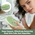 thumbnail image 7 of Amaopus 2 Pcs Back Scrubber for Shower, 15" Loofah with Handle, Back Shower Brush with Bristles and Loofah, Dry Brushing Body Brush for Cleanse Back and Hard to Reach Areas with Curved Long Handle, 7 of 7