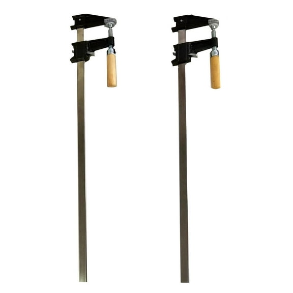 Set of 2 - 30" Steel Bar Clamp with Metal Ratcheting System and Quick Release Suitable for a Wide Range of Woodworking and Metalworking