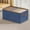 Dark Blue, variant on ECZHAW Collapsible Fabric Storage Cubes Organizer with Handles Foldable Storage Baskets for Organizing Toys, Books, Shelves, Closet, Large Storage Box with Handles