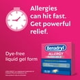 thumbnail image 6 of Benadryl Liqui-Gels Antihistamine Allergy Medicine, Dye Free, 48 Count, 6 of 12
