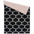 thumbnail image 5 of Modern Indoor Rectangular Carpet, Pad, Mat Caylee Black Shag 2' x 6' Rug, 5 of 7