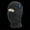 Heather Charcoal, variant on Face Mask 1 Hole Beanie- Red