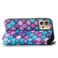 thumbnail image 3 of Compatible With Motorola Moto S30 Pro Case Colorful Wallet Card Slot Pu Leather Kickstand Magnetic Rfid Blocking Cover, 3 of 3