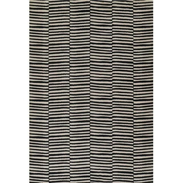 Momeni XANDEXAN-1BLK2030 2 x 3 ft. Xander Machine Made Contemporary Rectangle Area Rug, Black