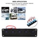 thumbnail image 3 of KSTE Panel Interruptor,Interruptor Basculante Redondo,12-24V Panel de interruptores basculantes de tablero redondo de 5 pandillas, tablero de interruptores basculantes,LED azul for RV Boat Yacht Marin, 3 of 5
