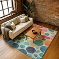 thumbnail image 7 of Addison Rugs Mayfield Premium Machine Washable Transitional Geometric Teal Rectangle Rug, 8' x 10', 7 of 7