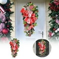 thumbnail image 1 of Árbol de Navidad al revés, adorno de pared con iluminación para ventana, para colgar en la puerta, con dulces navideños, 1 of 6