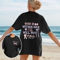 thumbnail image 4 of WILLBEST Chemise en Denim pour Femmes T-Shirt Décontracté Imprimé Col Rond Manches Courtes Ample 862, 4 of 7