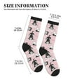thumbnail image 2 of Crew Socks for Women Men, Cute Funny Husky Woof  Moisture Running Athletic Football Striped Socks Cushion Tube Socks, 2 of 7
