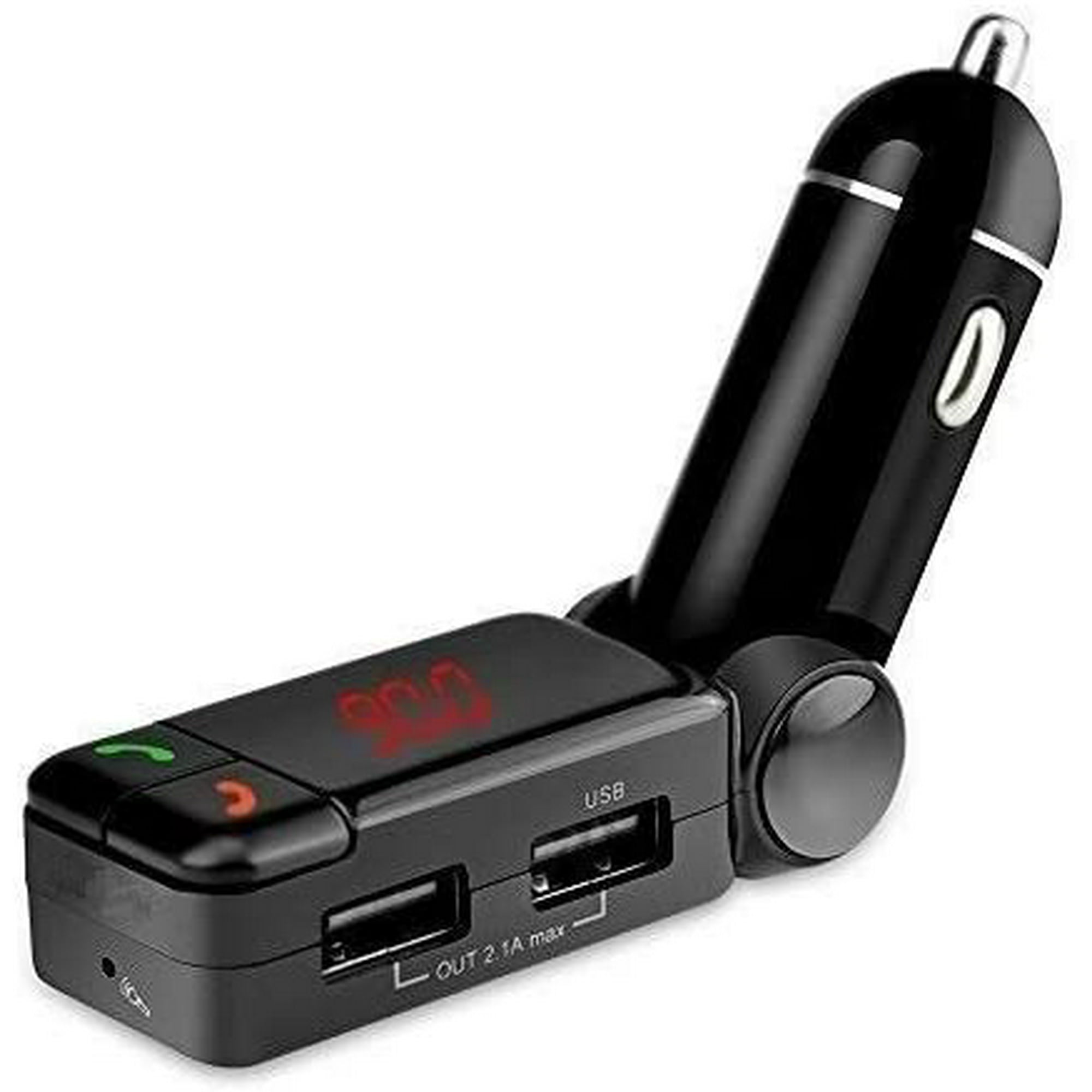 cigarette radio aux Wireless Bluetooth Cigarette Lighter Hands-Free Kit + FM Radio Transmitter  + Power Strip Charger 2 USB Ports 5V/2A