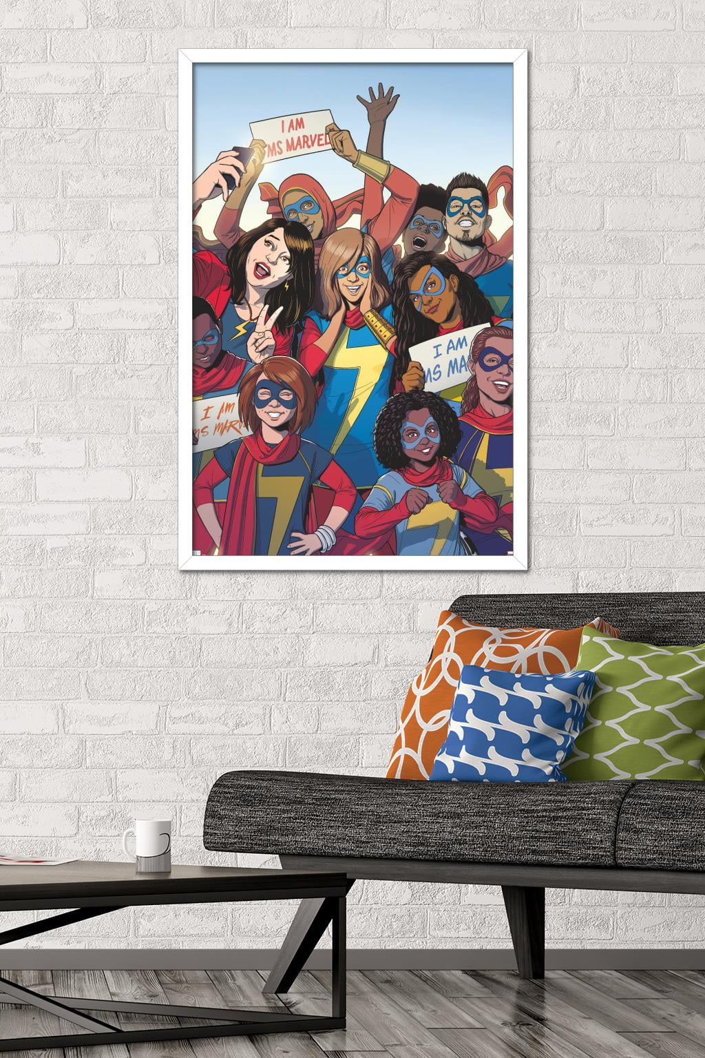 Marvel Comics - Ms. Marvel - Ms. Marvel #37 Wall Poster, 22.375" x 34", Framed