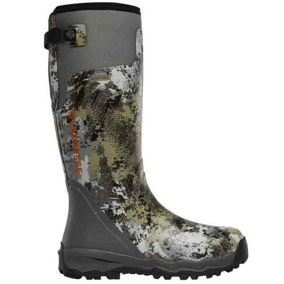 Lacrosse Alphaburly Pro 18" Optifade Marsh Hunting Boot, Scent-Free Rubber, EVA Midsole, Waterproof, Slip-On, Brown, Size 6 (376010-06)