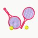 thumbnail image 1 of Raqueta de bádminton para niños - Juego de raquetas de bádminton para niños con bádminton Perfecto para jugadores principiantes Juego deportivo Al aire libre Interior Fintness Zhivalor  CPB-DE-WX386-1, 1 of 5