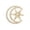Gold, variant on Women's Brooch Sun and Moon Brooch for Women Pin Fashion Small Ornament Decor for Blouse Coat Suit Scarf Jewelry Gift for Daily Wedding Party Holiday Occasions