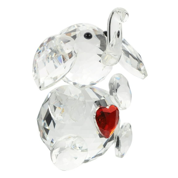 Elephant Piggy Bank Crystal Ornaments Desktop Adornment