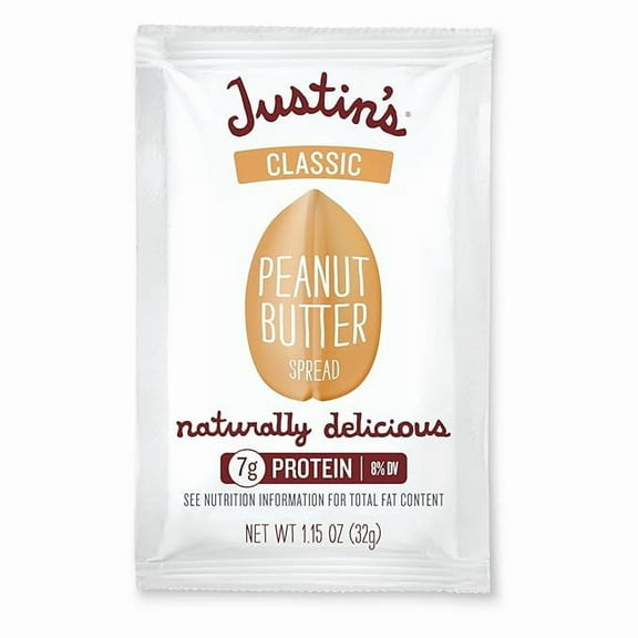 2 pack JUSTINS NUT BUTTER PNUT CLSC SQZ 1.15OZ