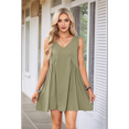 thumbnail image 5 of Sleeveless Mini Dress Gray-Green M, 5 of 7