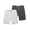 Dark Grey / White, variant on Men's Linen Flat Front Shorts Casual Lightweight Elastic Waist Shorts
