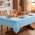 thumbnail image 4 of Plastic Table Cloth Disposable 12 Pack, 54 x 108 Inch, Blue, for Party Picnic Wedding, 4 of 8