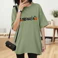 thumbnail image 5 of Halloween Tshirts for Women Short Sleeve Crewneck Cute Tops Graphic Tees for S-3XL, 5 of 6