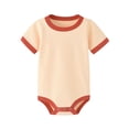 thumbnail image 2 of TGPMGRZ Baby Boys Bodysuits Comfort Cotton Short Sleeve Soft One Piece Outfits for 0-24M Beige 18-24 Months, 2 of 5
