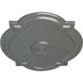thumbnail image 3 of Ekena Millwork 21 1/4"W x 17 3/8"H x 1"P Waltz Ceiling Medallion (Fits Canopies up to 4 1/2"), Hand-Painted Silver, 3 of 6