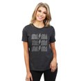thumbnail image 2 of Mimi Rock Women's Fashion Relaxed T-Shirt Tee Charcoal Gray Small, 2 of 3