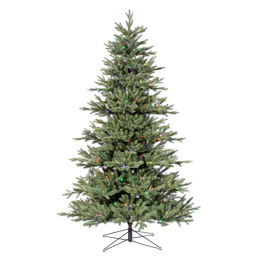 Vickerman 22976 7.5' x 55" Medium Blue Noble Fir 500 MultiColor