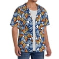 thumbnail image 2 of Goofa Colorful Butterfly1 Printed Men's Casual Short-sleeved Shirt,Lightweight Breathable Button-down,Summer Casual men's top,Versatile Fashion shirt-, 2 of 7