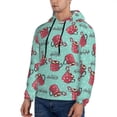 thumbnail image 3 of Sikiie Snowflake Hot Cocoa Men's Hoodie, Essentials Hoodie, Sweatshirt, Pullover Hooded Sweatshirt for Men-X-Large, 3 of 7