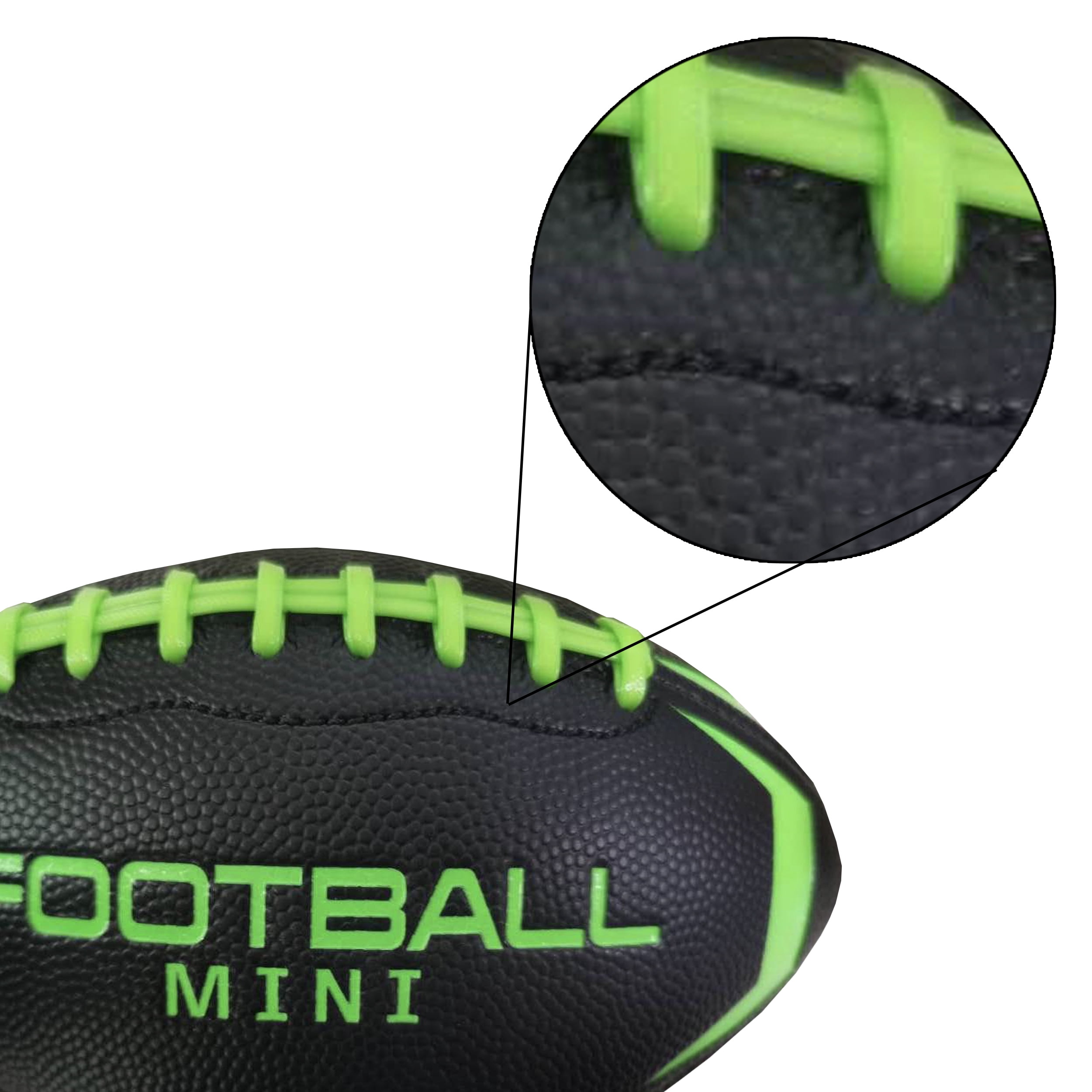 Magic Time Mini 6” Rubber Football, Toy Ball, Black, Kids Teen Adult, Unisex, New