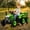 Green-grey, variant on Danolapsi Ride on Tractor w/Trailer,12V Battery Powered Electric Vehicle Toy w/Remote Control,2+1 Gear Shift,Treaded Tires,USB,LED Lights,Speed Up to 5mph Ground Loader