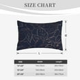 thumbnail image 6 of Balery Copper-Gold Gloss Outline Navy Dark Blue Bedding Queen Pillow Cases - Envelope Closure - Soft Brushed Microfiber Fabric - Shrinkage and Fade Resistant Pillow Cases-16"x24", 6 of 9