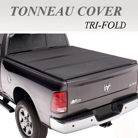 Tri-Fold Tonneau Cover Fits For Dodge For Ram 1500 2009-2017 5.8ft Rear Cover