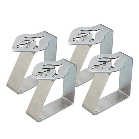 

Jrocdr 4Pcs Stainless Steel Table Cloth Clips Thickened Strong Tablecloth Clip Clamp Table Cover Holders For Garden Outdoor Indoor Picnic Party Woodworking Bar Clamps 24 Craft Saw Vice Grips C Clamp