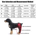 thumbnail image 3 of Frusde Dog Knee Brace, Adjustable Dog Double Rear Leg Brace with Reflective Seat Belts Support-Red, 3 of 7