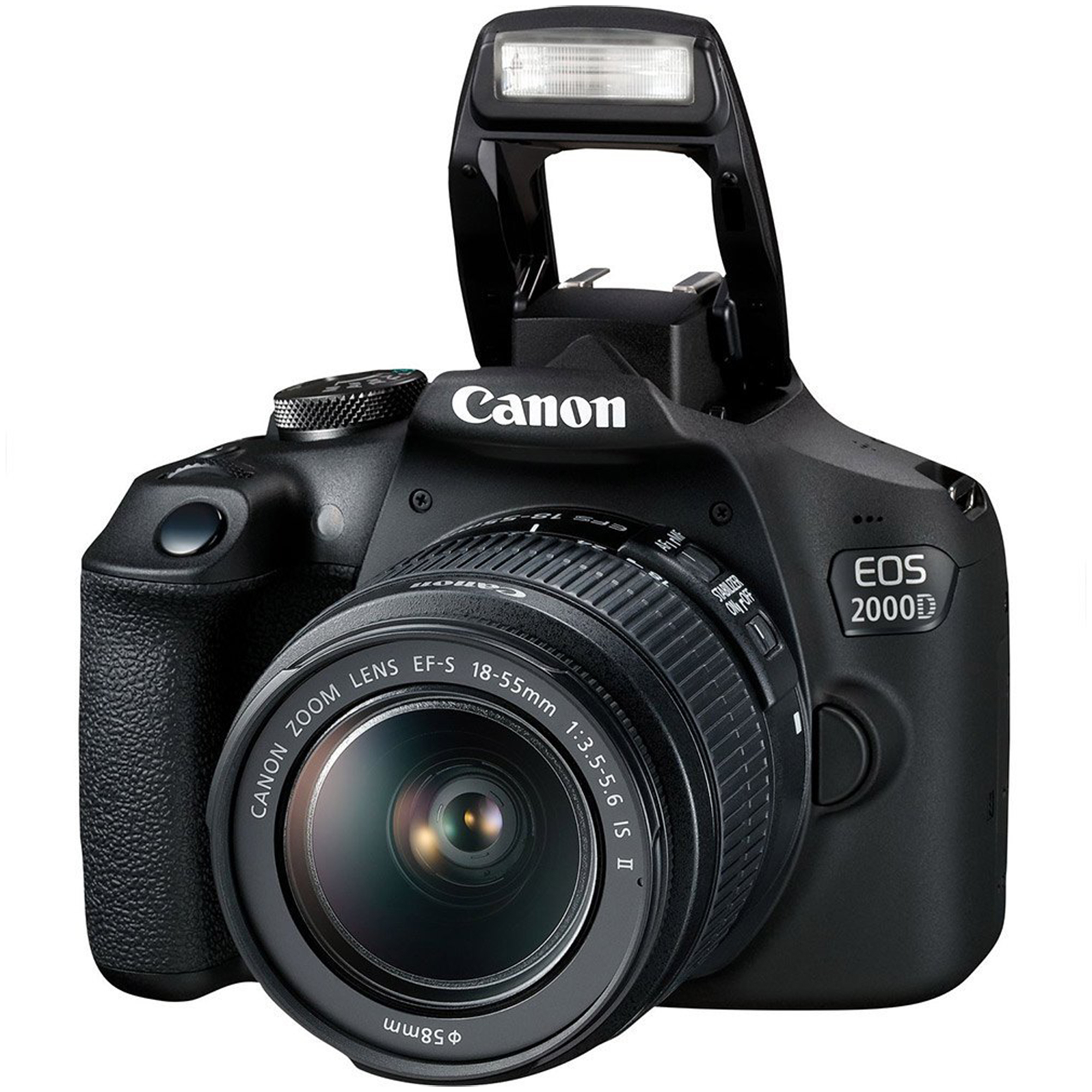 Canon EOS 2000D / Rebel T7 DSLR Camera 24.1MP CMOS Sensor with EF-S 18-55mm Zoom Lens + SanDisk 32GB Memory Card + ZeeTech Accessory Bundle - image 3 of 9