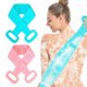 thumbnail image 1 of Silicone Bath Body Brush Exfoliating Back Scrubber Double Side Brushes 2 Pack 70cm, 1 of 5