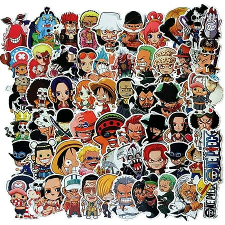 One Piece Anime Sticker Pack Of 60 Stickers Aesthetic Anime Stickers For Laptops Hydro Flasks Water Bottles Luggage Walmart Canada