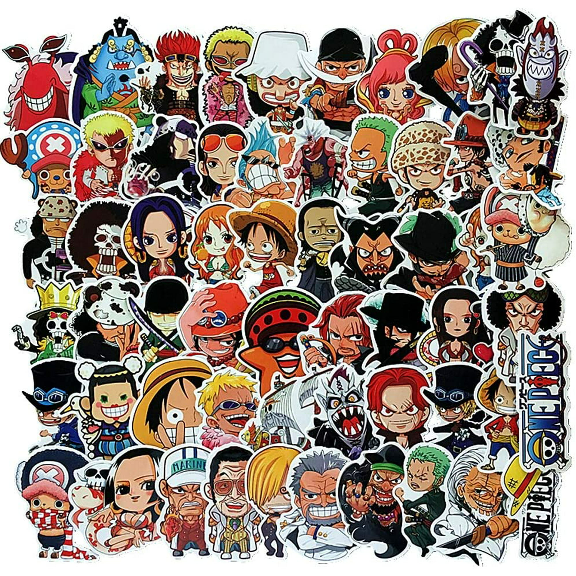 One Piece Anime Sticker Pack of 60 Stickers Aesthetic Anime Stickers for  Laptops Hydro Flasks Water Bottles Luggage | Walmart Canada