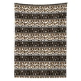 thumbnail image 3 of Ambesonne African Tablecloth Rectangular Table Cover, Cheetah Skin Circles, 52"x70", Pale Coffee Brown White, 3 of 4